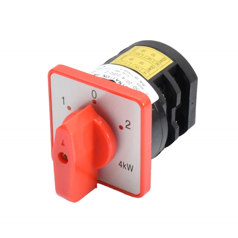 Rotary Switch 2 Cam 1-0-2 / 20A - D202/2