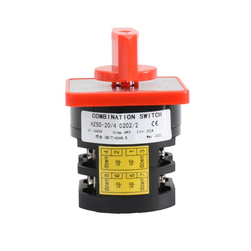 Rotary Switch 2 Cam 1-0-2 / 20A - D202/2
