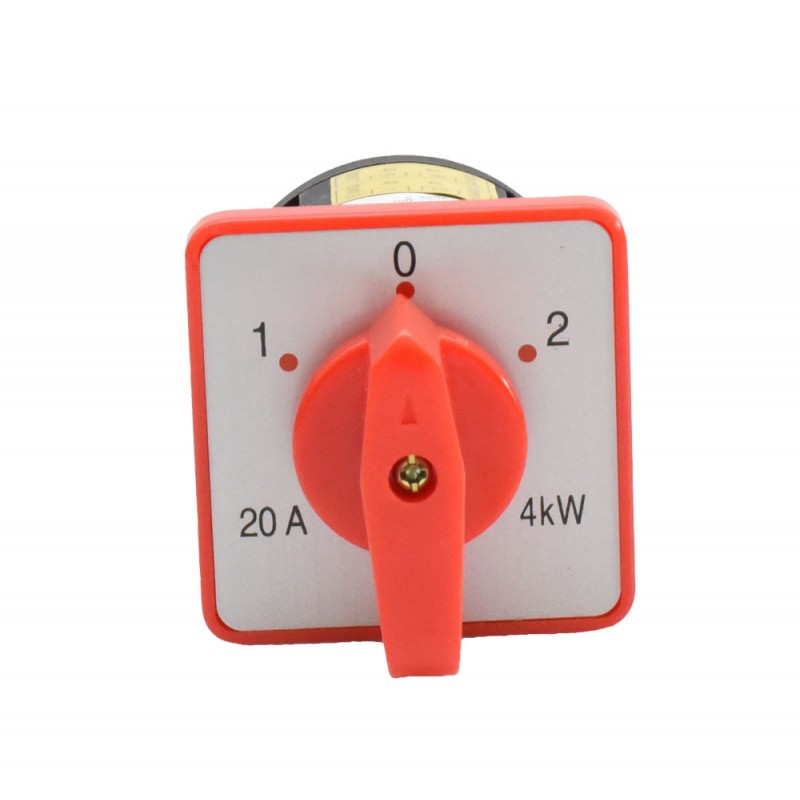 Rotary Switch 2 Cam 1-0-2 / 20A - D202/2
