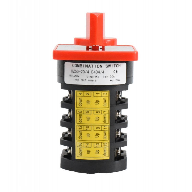 Rotary Switch 4 Cams 1-0-2 / 20A - D404/4