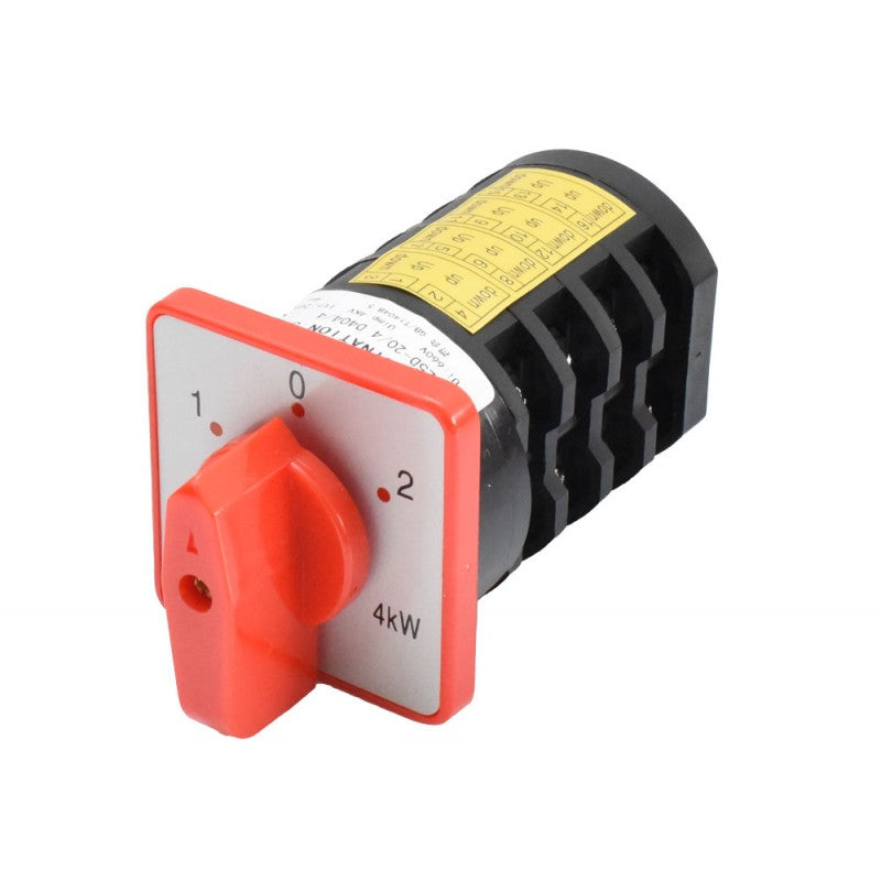 Rotary Switch 4 Cams 1-0-2 / 20A - D404/4