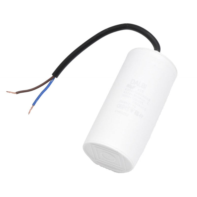 Motor Start Capacitor 450V - 60uF / With Wires