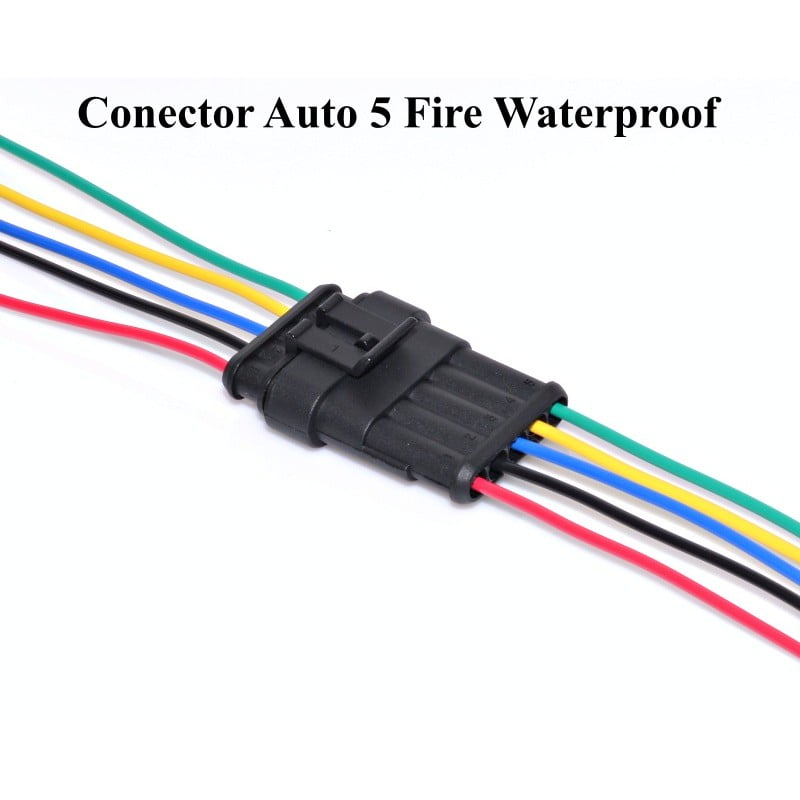 5-Wire Waterproof Car Connectors