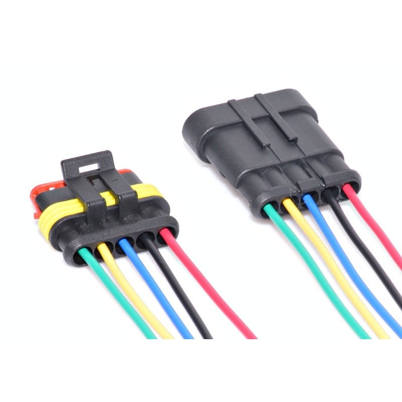 5-Wire Waterproof Car Connectors