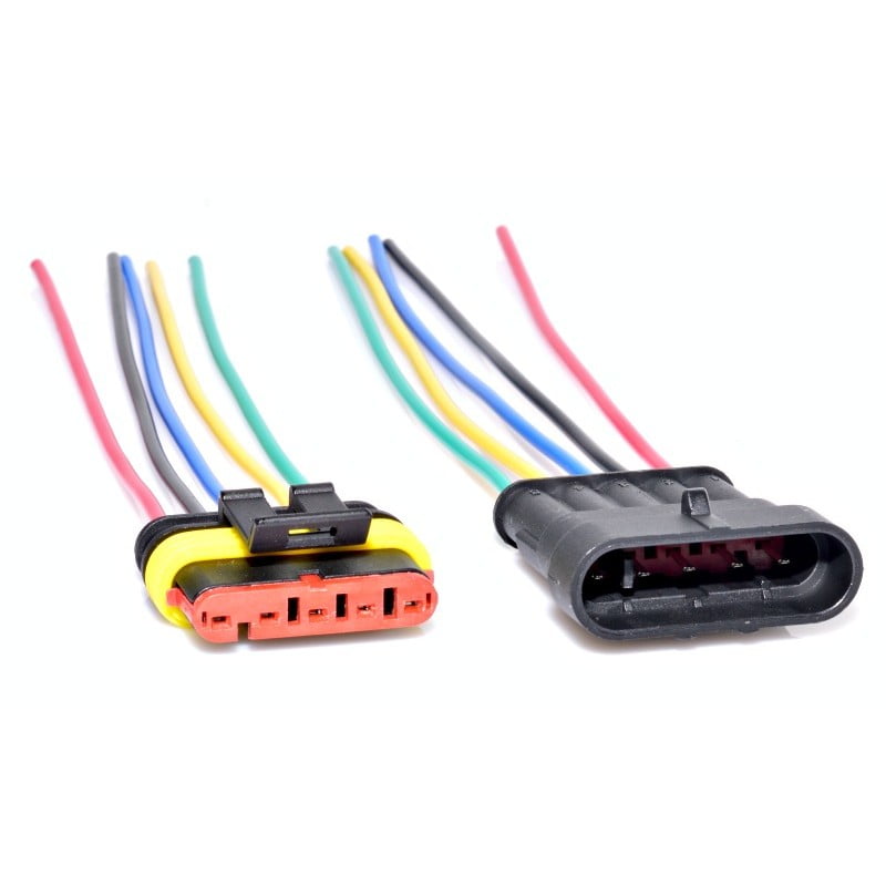 5-Wire Waterproof Car Connectors