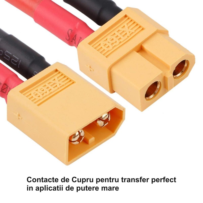 XT60 Male-Female Connector with 20cm Cable