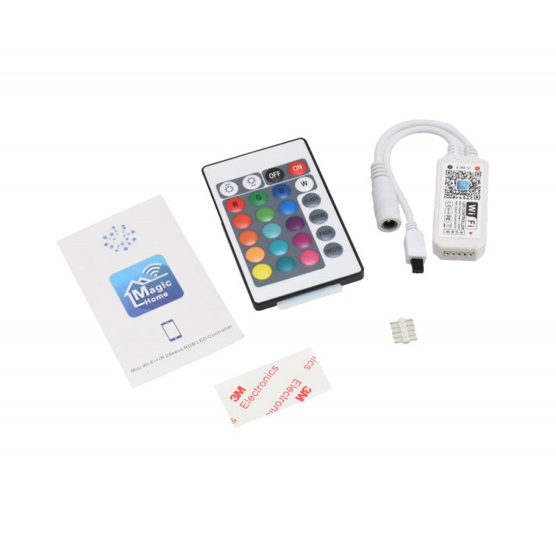 Smart Magic Wifi LED RGBW Controller + 24-Key Remote