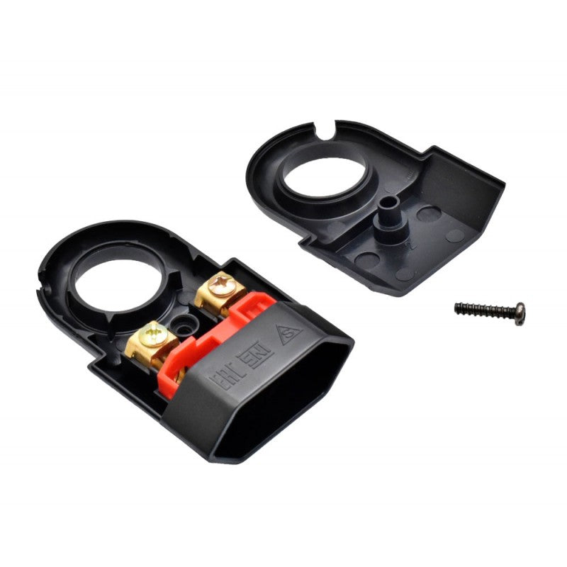 Black Flat Plug with Ring 10A