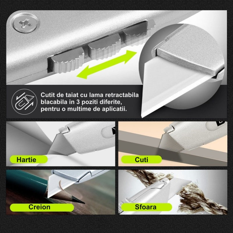 Professional Metal Cutter with Retractable Blade / 1703