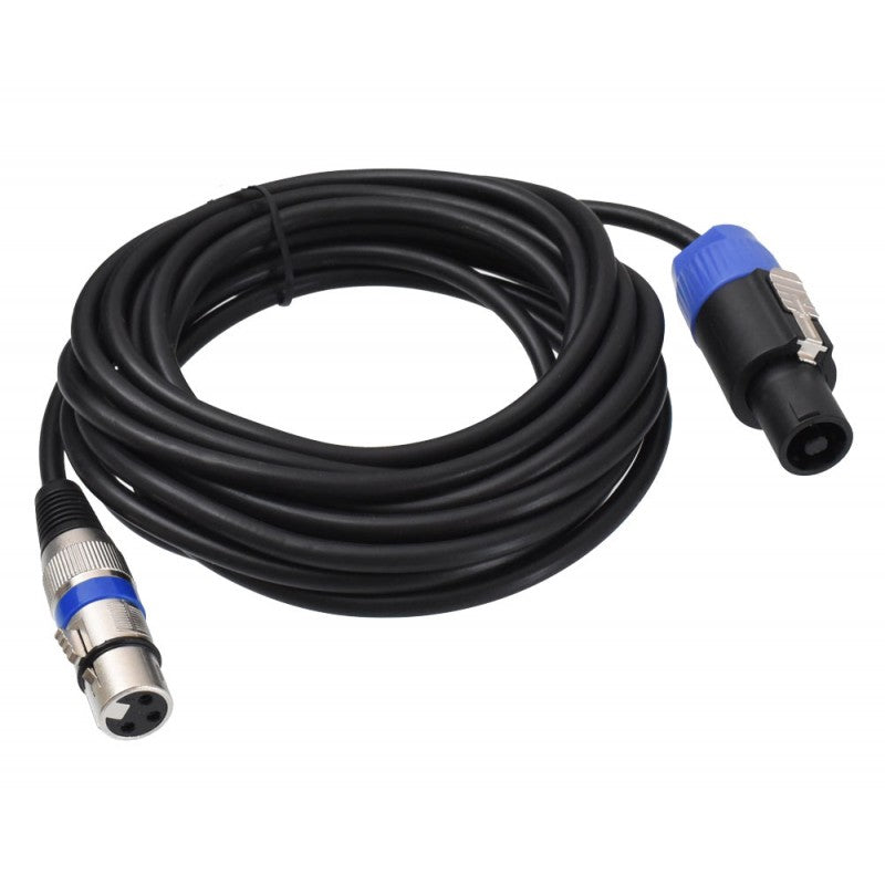 XLR Female to Speak-on Male Audio Cable, 10m Length