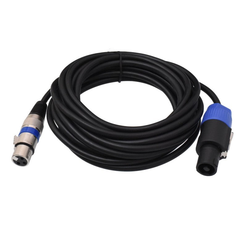 XLR Female to Speak-on Male Audio Cable, 5m Length