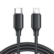USB C - Lightning Cable 27W PD, Fast Charging, 1.5M Black, ElectroAZ