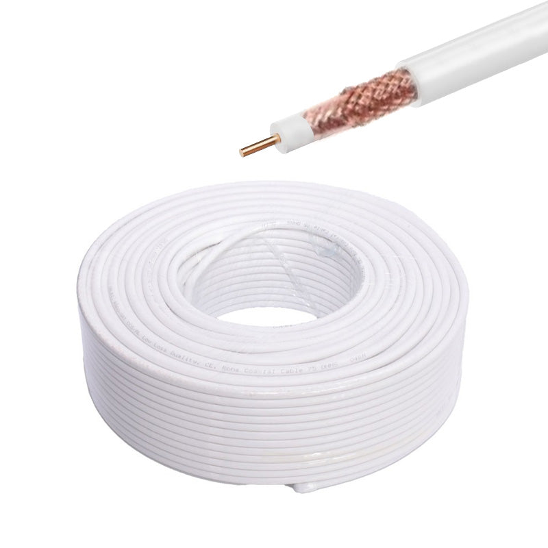 RG6U Coaxial TV Cable 75OHM Copper 100M Roll