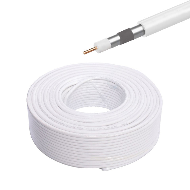 Coaxial TV Cable RG6U 75OHM 100M Roll