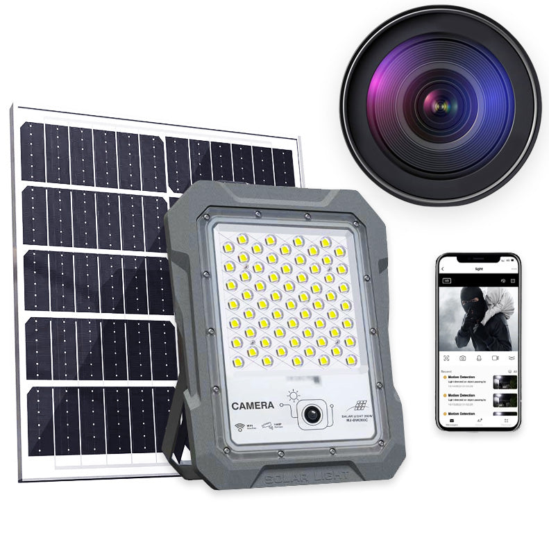 LED Projector with Integrated Video Camera, 200W, Solar Powered, 1440P, Wi-Fi, 30,000 mAh, ClassLights