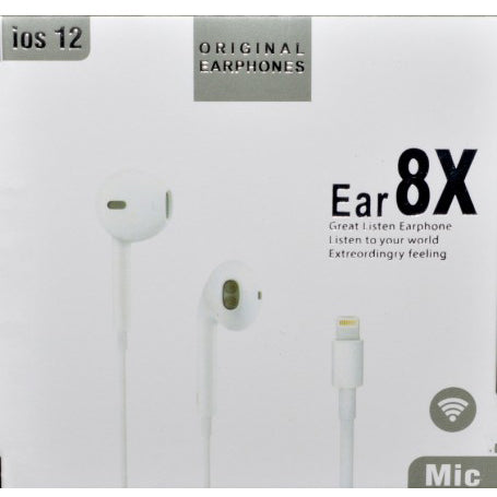 Wired Earphones for iPhone, with Bluetooth, Lightning