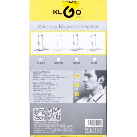 KGLO BT Magnetic Wireless Sport Earphones