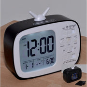 Digital LED Clock, Retro TV Style, Alarm