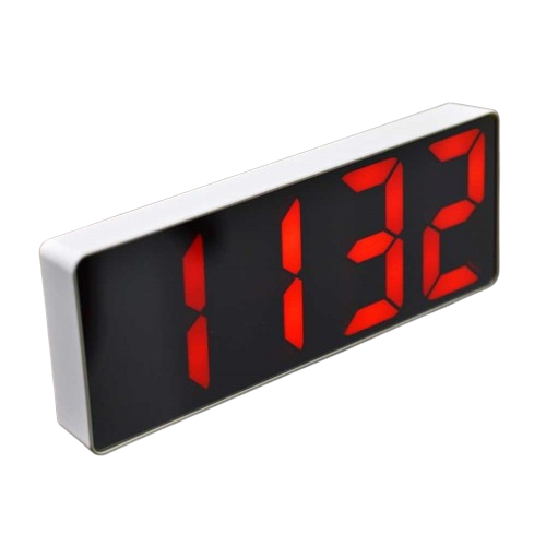 Digital Mirror Clock, Red LED, Alarm
