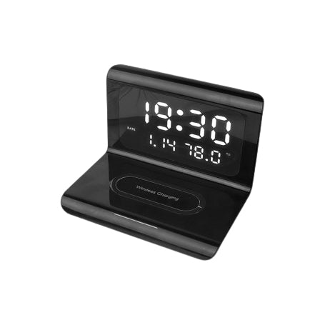 Black Clock Wireless Charging and Data