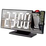 Mirror Projection Clock 3618LP, White