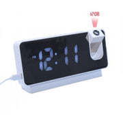 Clock with Projection and White LED Display