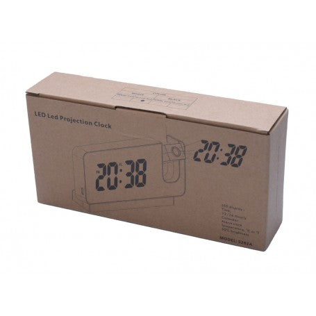 Clock with Projection and Green LED Display