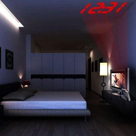 Projection Clock with LCD Display 8190