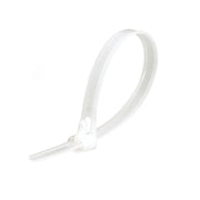 Set 100x Reusable Plastic Cable Tie, 5x200mm, White