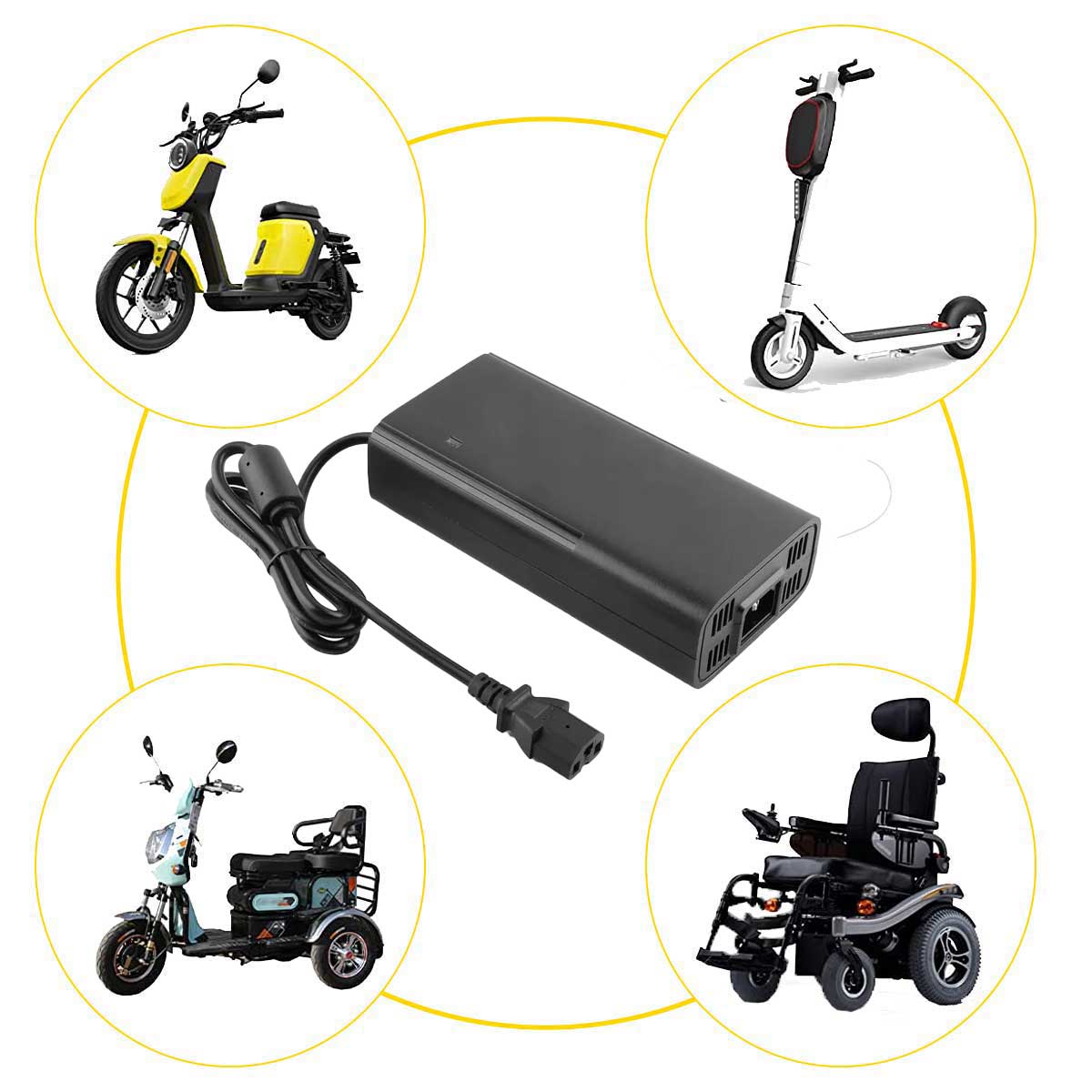 Electric Charger 60V - 72V/2Ah, Lead-Acid, ElectroAZ