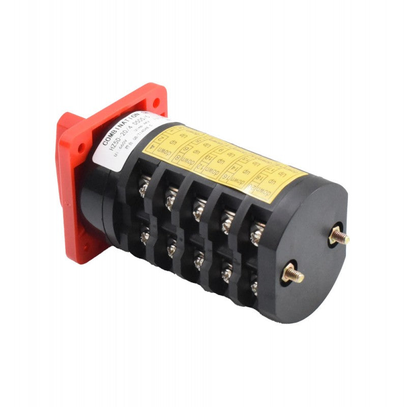 Rotary Switch 5-Cam 1-0-2 / 20A - D505/5