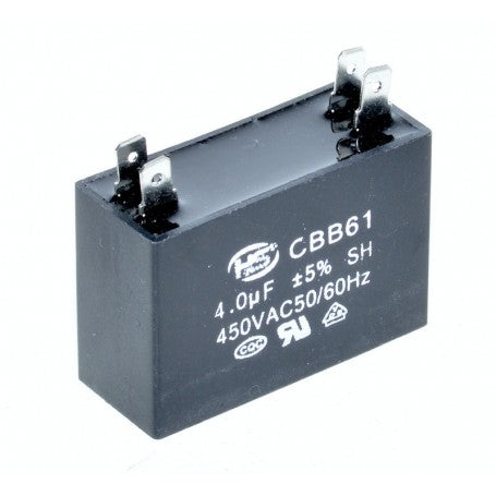 Rectangular Motor Start Capacitor 4uF/450V-AC (4C)
