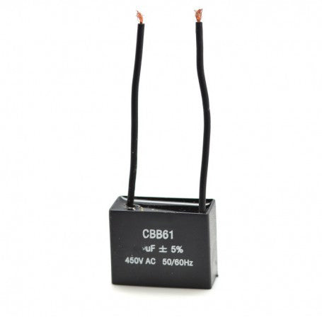 Motor Start Capacitor with Wires 1.5uF-450V