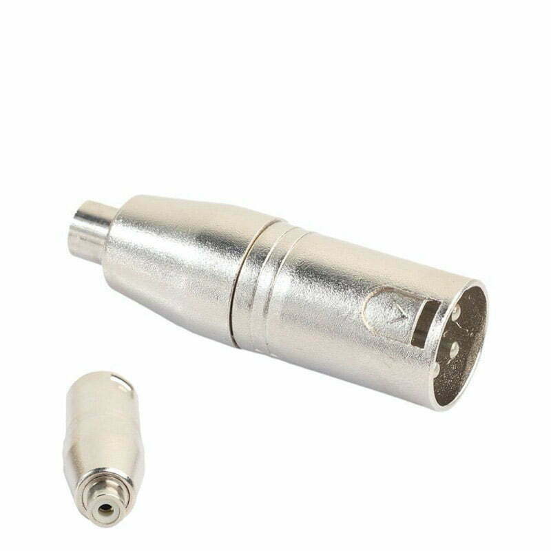 XLR Male to RCA Female Audio Adapter