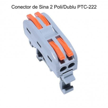 Rail Connector 2-Pole/Double PCT-222