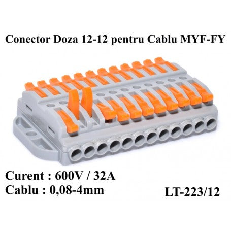 Junction Box Cable Connector 12-12 LT-223/12