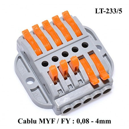 Junction Box Connector for Cable 5-5 LT-223/5, ElectroAZ