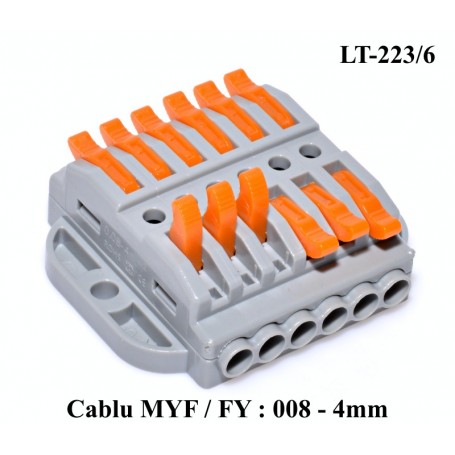 Junction Box Connector for Cable 6-6 LT-223/6, ElectroAZ