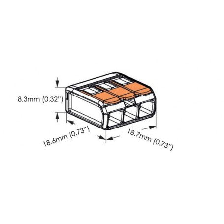 Rapid Junction Box Connector 3-Pole - New