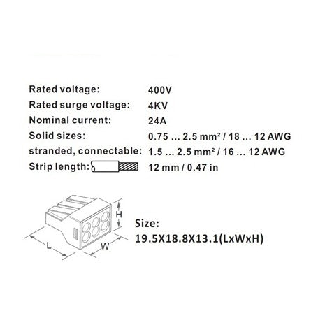Quick Junction Box Connector 6-Pole