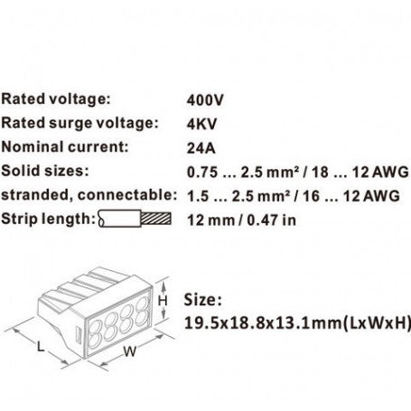 Rapid Junction Box Connector 8-Pole