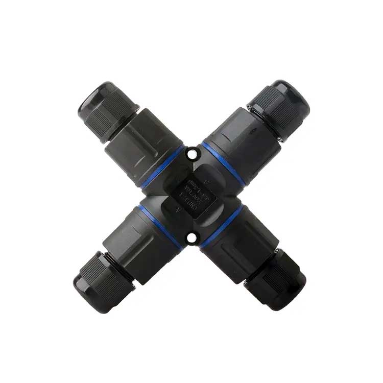 IP68 Waterproof Electrical Connector for 4 Cables - 3 Pole, ElectroAZ