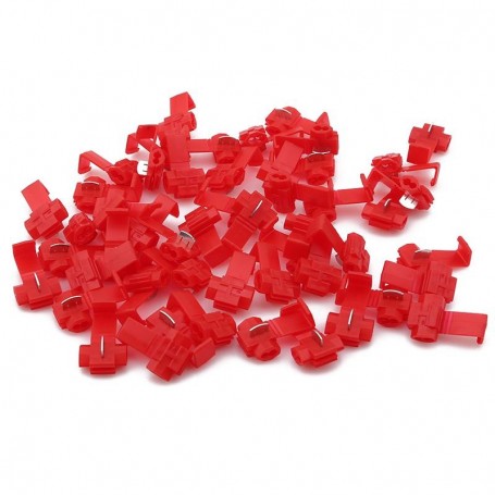 Cable Splice Connector 100Pcs/Set Red