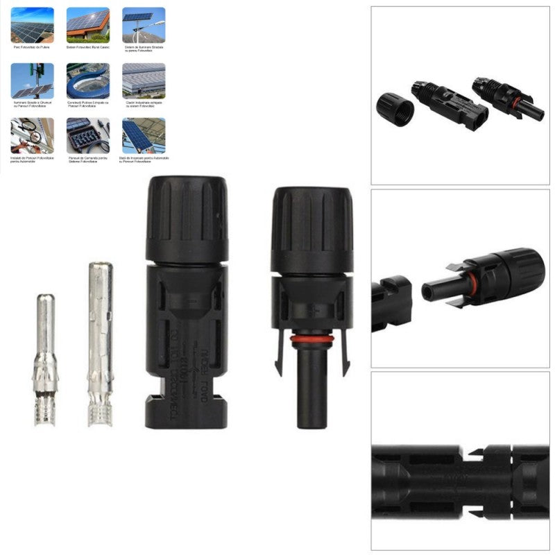 MC4 Connector for Photovoltaic Solar System, 10 pcs Kit, F/M Set