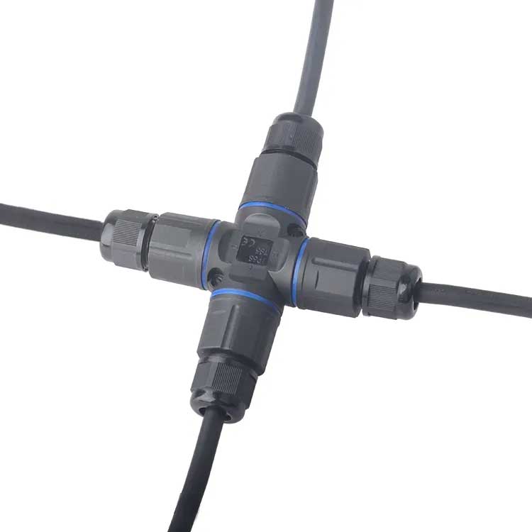 IP68 Waterproof Electrical Connector for 4 Cables - 4 Pole, ElectroAZ