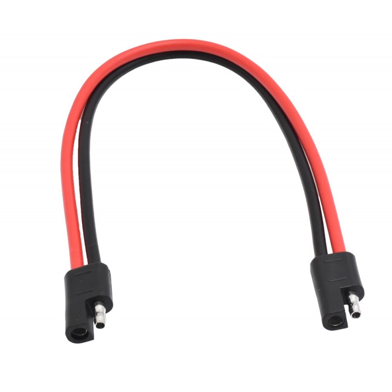 SAE Connector with Socket for Solar Panel or Car Batteries, 12AWG Thickness, 30 cm