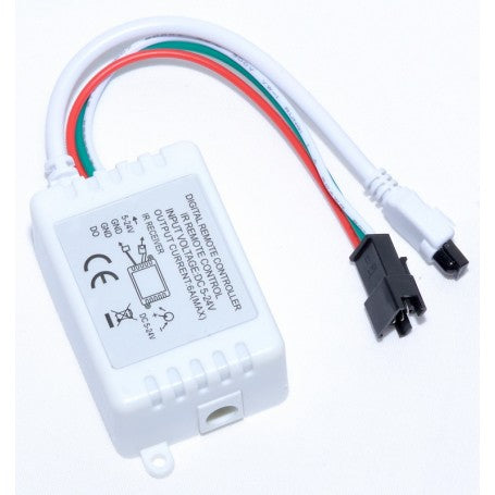 RGB LED Strip Controller + 24-Key Remote 3-Wire
