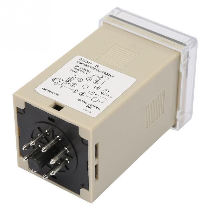 Digital Temperature Controller, Digital Display, E5C4 200/220V, K 0-399