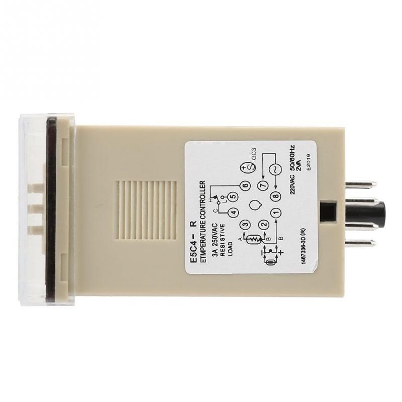 Digital Temperature Controller, Digital Display, E5C4 200/220V, K 0-399