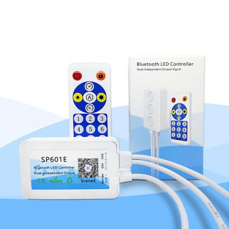 LED Pixel Controller with Bluetooth, 2-channel